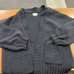 American Eagle Outfitters Dark Navy Knit Cardigan